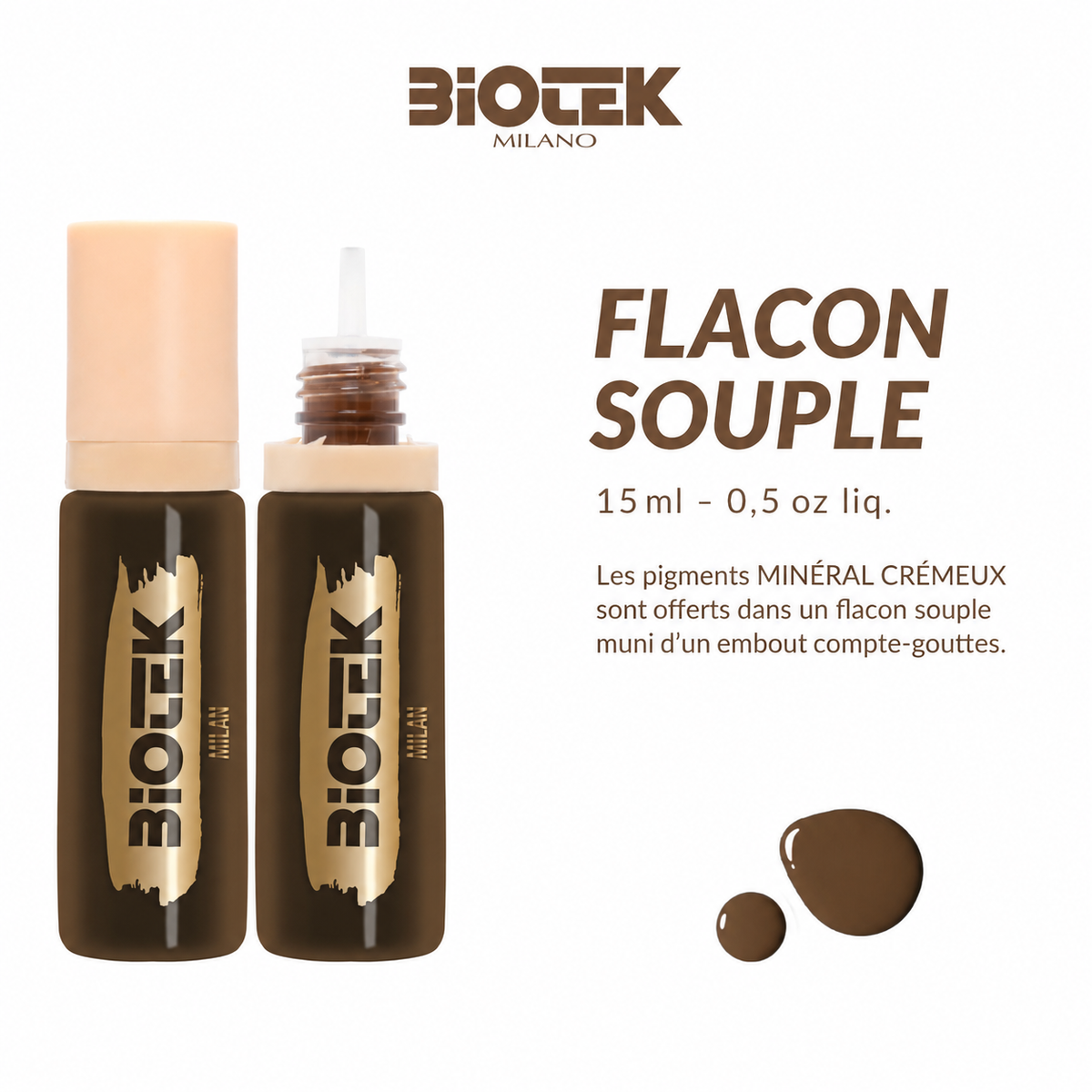 Ensemble pigments Sourcils  - Biotek Inorganic Brow Kit (Crémeux)