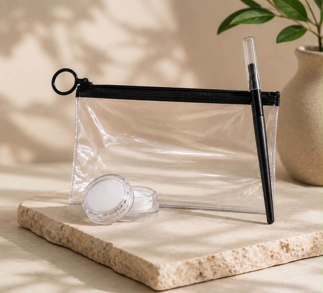 Pâte blanche pour le traçage des sourcils avec pinceau