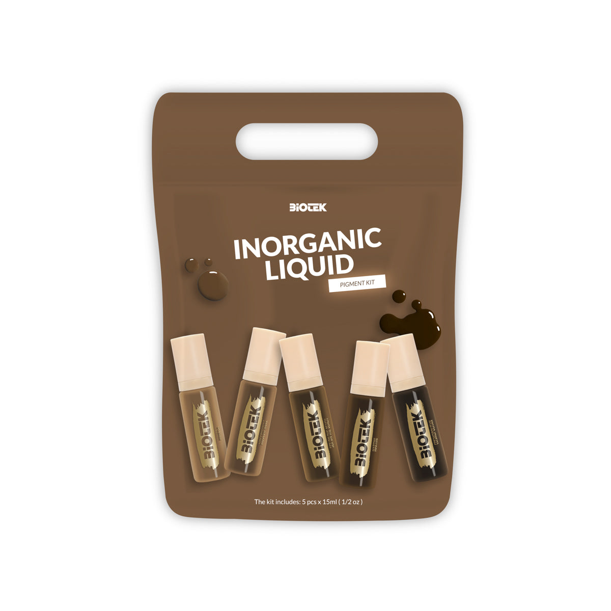 Ensemble pigments sourcils - Biotek Inorganic Brow Kit (Liquide)