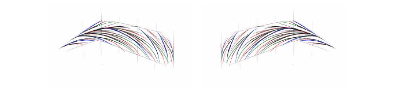 Pattern de sourcils asiatiques / européens en PDF